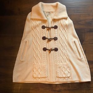LUCKY BRAND ivory cape sweater